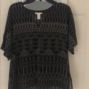 Black and white business shirt